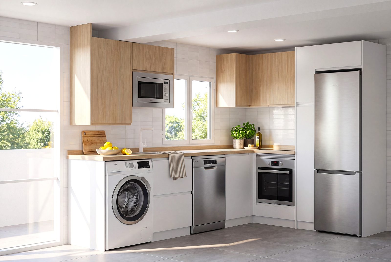 Kitchen 4K rendering, after