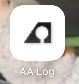 AA Log app phone screenshot